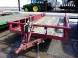 Tandem Axle Trailer, Red