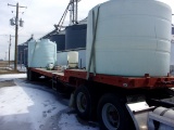 Drop Deck apx 41' Water Trailer w/apx 2 6500 gal Poly Tanks