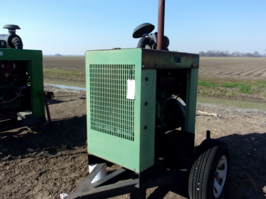 John Deere 4d80 Power Unit & Trailer, #108104