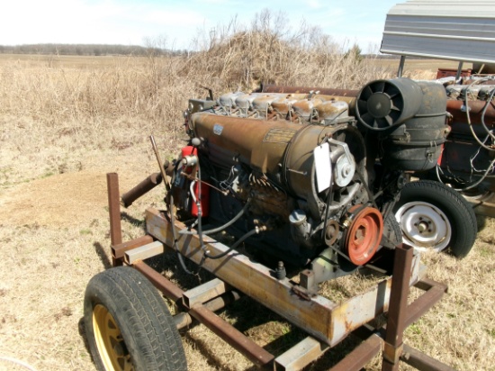 Deutz 6 cyl Power Unit & Trailer, showing apx 4366 hrs, #8670097
