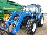New Holland Power Star 120 MFWD w/New Holland 655TL Front End Loader, apx 1358 hrs