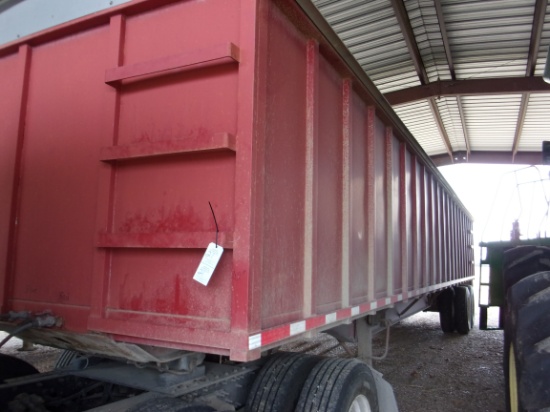 Pine Bluff apx 42' Grain Trailer w/metal sides & roll tarp