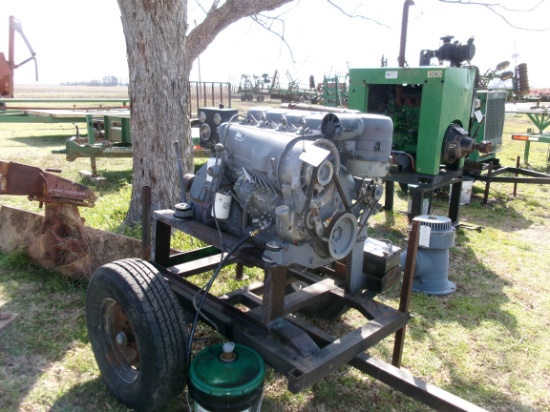 Deutz 4 cyl Power Unit & Trailer, showing 10094 hrs, #8716026