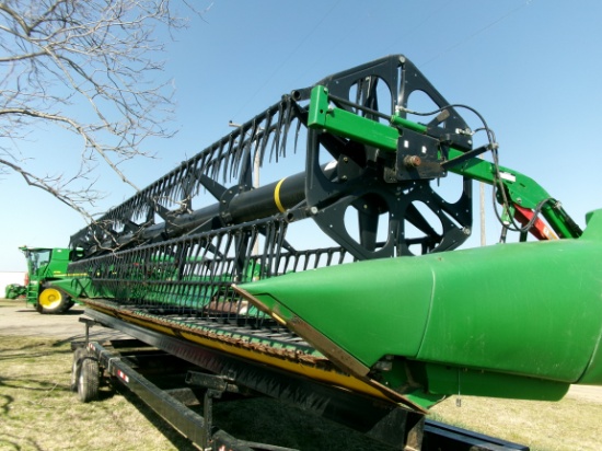 John Deere 730D Hydra Float Draper Header, #810046  WILL SELL UPON OWNER CONFIRMATION