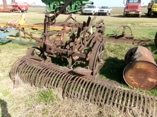 Antique Root Rake & Frame