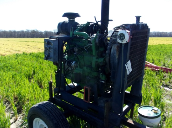 John Deere 4045T Power Unit & Trailer, #389354
