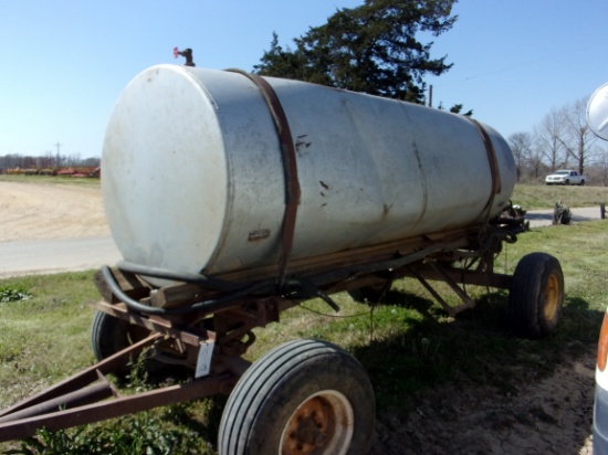 1000 gal Fuel Tank on 4 wheel Trailer, Honda North Star Pump Motor