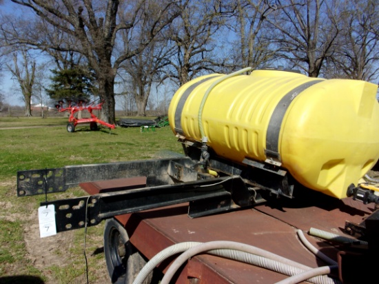 Front Mount Tank & Rack, apx 400 gal (Trailer Does Not Sell)