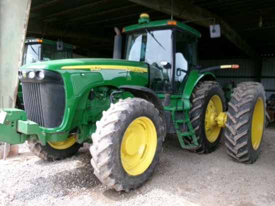 John Deere 8420 MFWD Tractor, Hyd 3rd Arm, Apx 8,881 hrs, #P020812