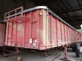 Trailmobile Flat Floor Grain Trailer w/Wood Sides & Roll Tarp, #P62793