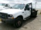 2004 Ford F350 1 Ton 4WD Dually w/metal flatbed, standard shift, #EB54798
