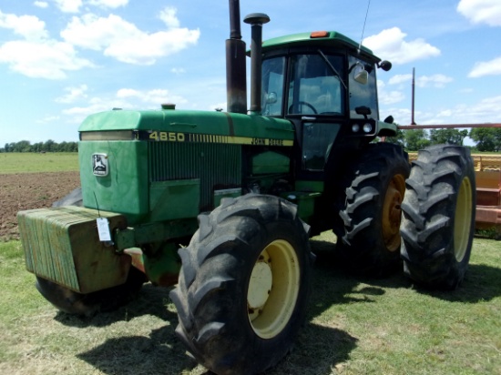 John Deere 4850 MFWD Tractor, 20.8-38R2 rear duals, hrs n/a, #P007170