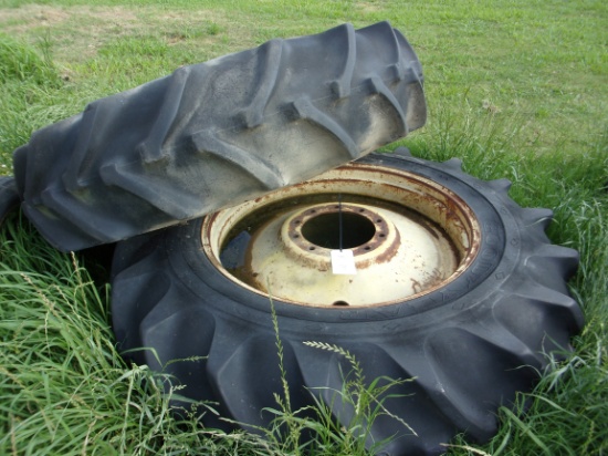 2 - 18.4-38R2 Tires & Rims