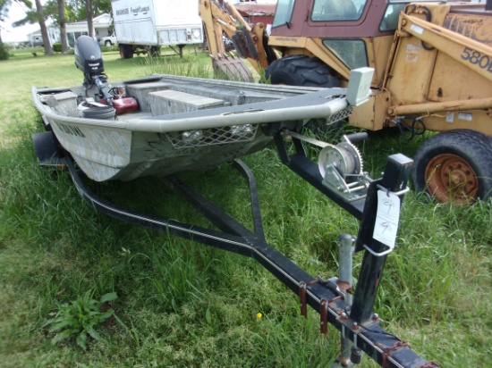 War Eagle Boat, Evinrude 40hp Motor & Trailer