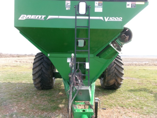 Brent V1000 pto driven Grain Cart