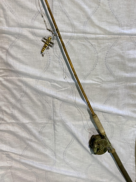 Antique 1920s Bamboo Fishing Rod $225.00, Yvonne Sanders Antiques Ltd