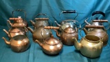 VINTAGE COPPER TEAPOT COLLECTION