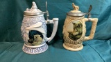 WOLF, POLAR BEAR AND WALRUS STEINS