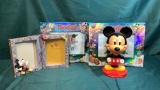 MICKEY BOBBLEHEAD AND DISNEY FRAMES