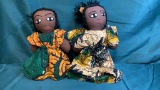 BLACK AMERICANA FOLK ART RAG DOLLS