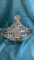 PINEAPPLE CRYSTAL BUTTER/CHEESE DISH - VINTAGE