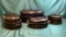 4 ENAMEL ROASTING PANS EARLY/VINTAGE