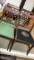 4 FRENCH HARP BACK CHAIRS