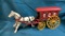 CAST IRON HORSE PULLED ICE CART