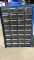 BLUE METAL HARDWARE ORGANIZER