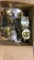 BOX OF BRASS CARRIAGE LIGHTS