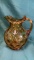 FENTON AMBER THUMBPRINT PITCHER
