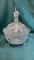 ORNATE CRYSTAL CANDY DISH - HEAVILY DETAILED