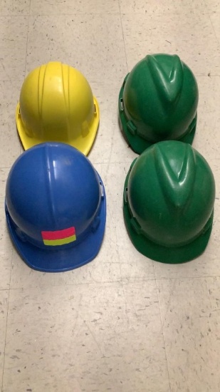 4 HARD HATS