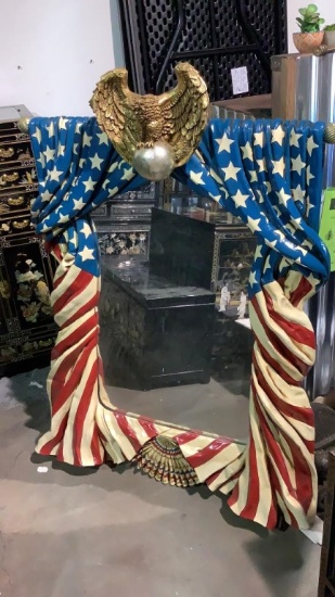 AMERICAN FLAG AND EAGLE MIRROR