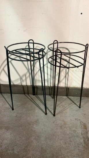 TWO PLANT STANDS