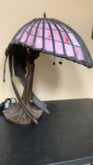 TIFFANY MYEDA FLYING LADY BRONZE TABLE LAMP
