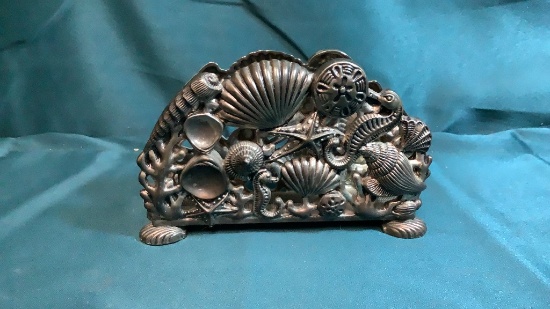 SILVER PLATED NAPKIN HOLDER