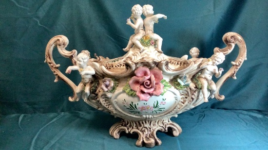 CAPODIMONTE CHERUB TUREEN