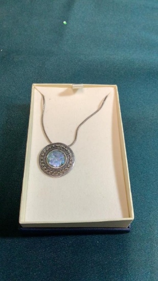 ARTIST SIGNED SILVER NECKLACE