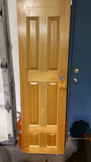 2 SOLID WOOD CLOSET DOORS