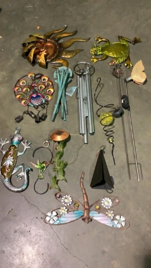 MISC WIND CHIMES AND YARD ART