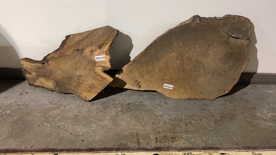 LIVE EDGE - PLUM AND WALNUT - PROJECT WOOD
