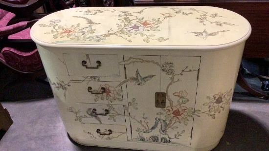 HANDPAINTED ASIAN DRESSER/ARMOIRE