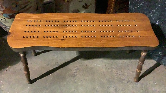 CRIBBAGE BENCH/TABLE