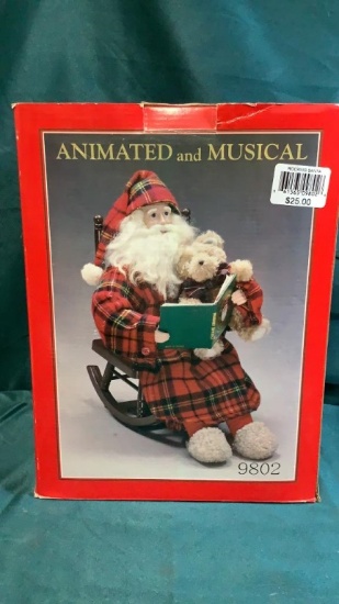 ANIMATED ROCKING SANTA