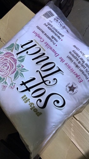 ONE DOZEN BRAND NEW PILLOWS.