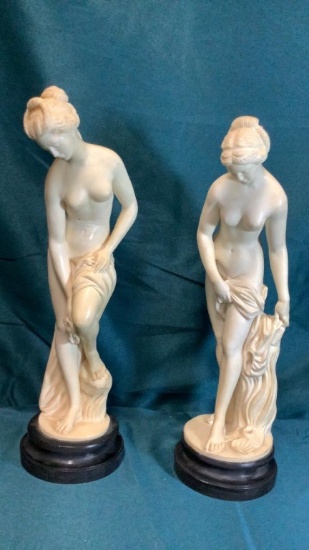 A. SANTINI SCULPTURE PAIR