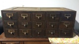 ANTIQUE LIBRARY CARD CATALOG