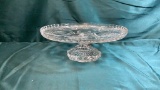 AMERICAN BRILLIANT GLASS CAKE STAND