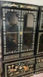 ASIAN BLACK LACQUER PEARL CURIO